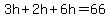 3h%2B2h%2B6h=66