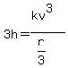 3h=%28kv%5E3%29%2F%28r%2F3%29