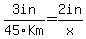 3in%2F45Km+=+2in%2Fx
