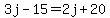 3j-15=2j%2B20