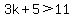 3k%2B5%3E11