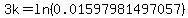3k+=+ln%280.01597981497057%29