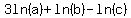 3ln%28a%29+%2B+ln%28+b%29+-+ln%28+c%29