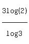 3log%28%282%29%29%2Flog%283%29