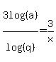 3log%28%28a%29%29%2Flog%28%28q%29%29+=+3%2Fx
