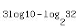 3log%2810%29+-+log%282%2C32%29