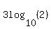 3log%2810%2C%282%29%29