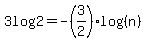 3log%282%29=-%283%2F2%29log%28%28n%29%29