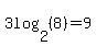 3log%282%2C%288%29%29=9