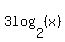 3log%282%2C%28x%29%29