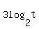 3log%282%2Ct%29