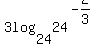 3log%2824%2C24%5E%28-2%2F3%29%29