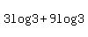 3log%283%29+%2B9log%283%29