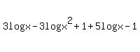 3log%28x%29-3log%28x%5E2%2B1%29%2B5log%28x-1%29