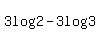 3log+%282%29-3log%283%29