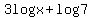 3log+x+%2B+log+7