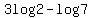 3log2-log7