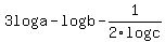 3loga-logb-1%2F2logc