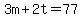 3m%2B2t=77