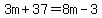 3m%2B37=8m-3