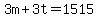 3m%2B3t=1515