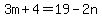 \"3m%2B4=19-2n\"