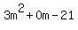 3m%5E2%2B0m-21