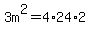 3m%5E2=4%2A24%2A2
