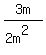 3m+%2F%282m%5E2%29