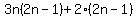 3n%282n-1%29%2B2%282n-1%29