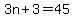 3n%2B3=45