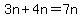 3n%2B4n=7n