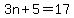 3n%2B5=17