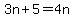 3n%2B5=4n