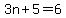 3n%2B5=6