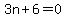 3n%2B6=0