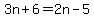 3n%2B6=2n-5