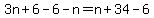 3n%2B6-6-n=n%2B34-6