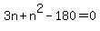 3n%2Bn%5E2-180=0