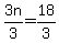 3n%2F3=18%2F3