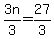3n%2F3=27%2F3