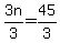 3n%2F3=45%2F3
