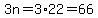 3n=3%2A22=66