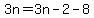 3n=3n-2-8