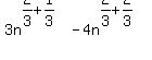3n%5E%282%2F3%2B1%2F3%29-4n%5E%282%2F3%2B2%2F3%29