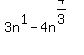 3n%5E1-4n%5E%284%2F3%29
