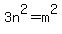 3n%5E2=m%5E2