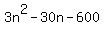 3n%5E2+-+30n+-+600