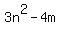 3n%5E2+-+4m