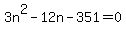 3n%5E2-12n-351=0